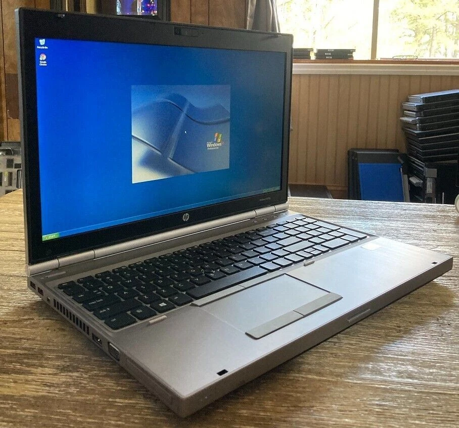 15.6" HP 8560/70p Laptop Windows XP 32 Bit 2ghz 250gb Serial Port + New Battery - Image 3 of 4