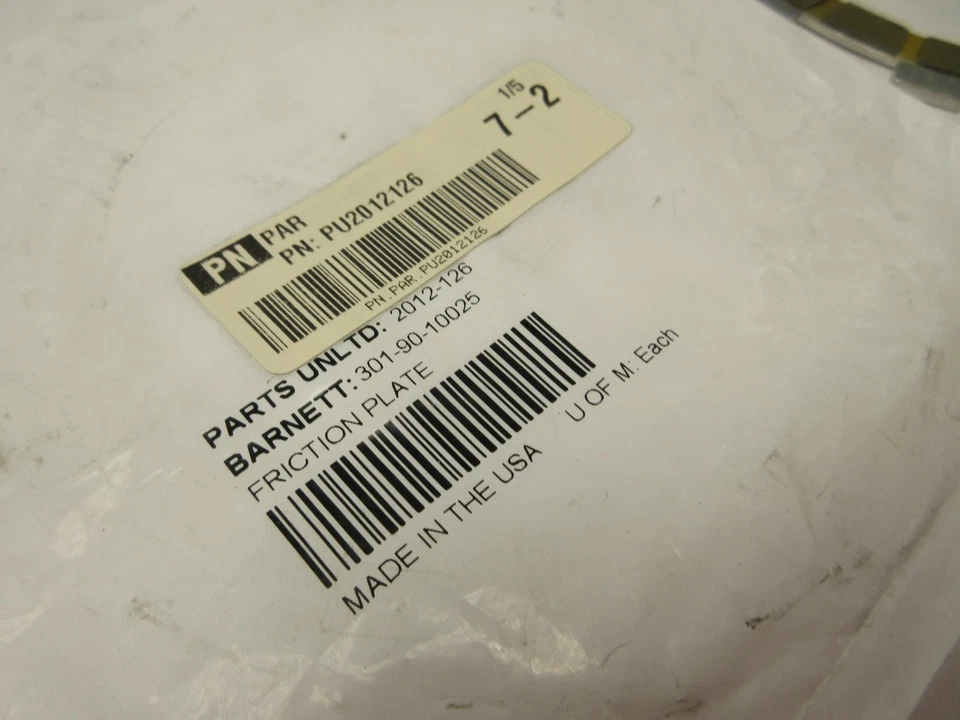 BARNETT FRICTION PLATE YAMAHA 2012-126 NEW NOS  - Image 3 of 4