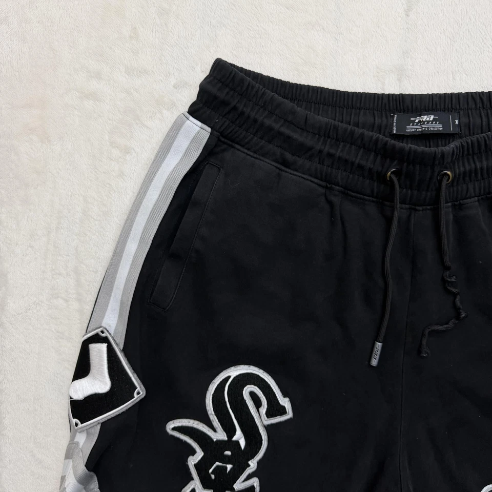 Pantalones Cortos Estándar Chicago White Sox Para Hombres XL Negro Gris MLB Colección de Béisbol Foto 4 de 4