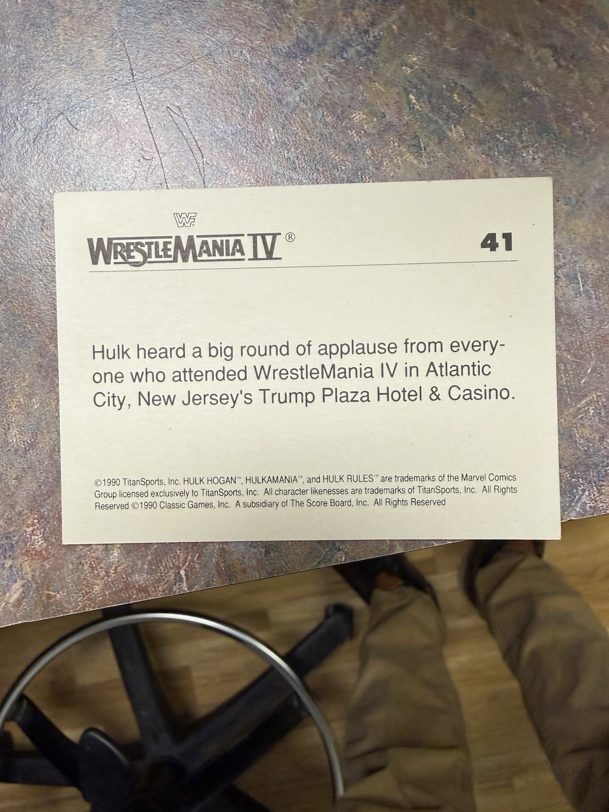 1990 Classic WWF The History of Wrestlemania - Hulk Hogan, Donald Trump #41