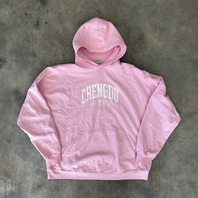 Balenciaga Pink chengdu 1/50 Hoodie Embroidered Logo