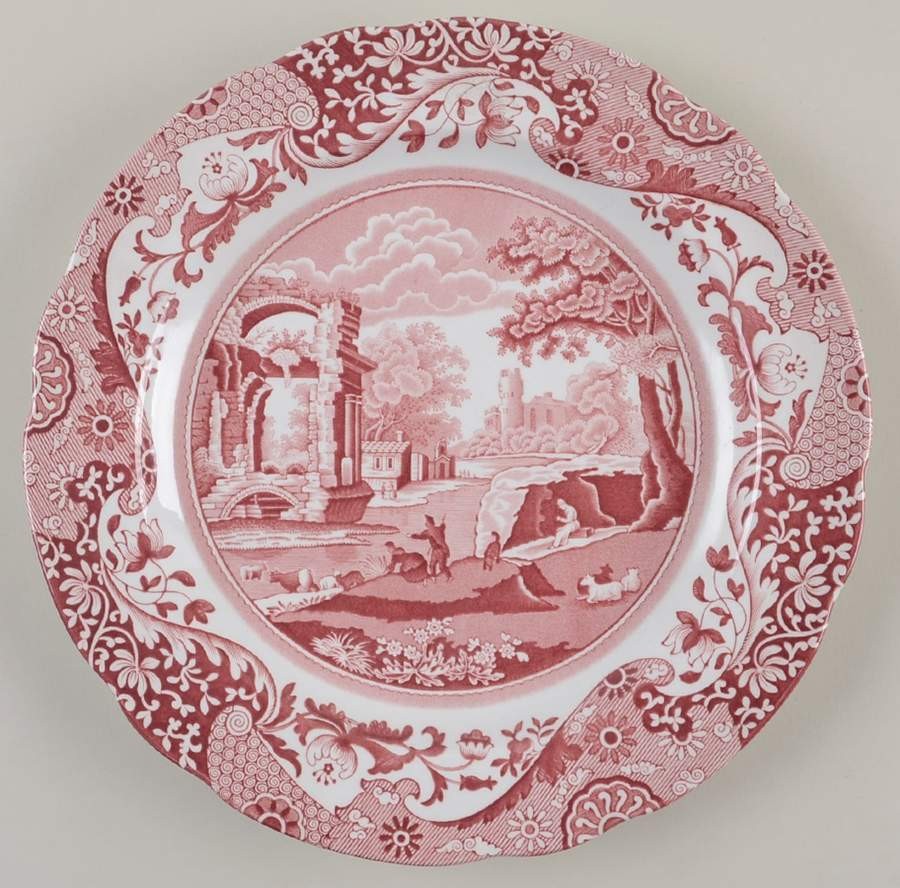 Spode Pink Italian Dinner Plate 10524881 | eBay
