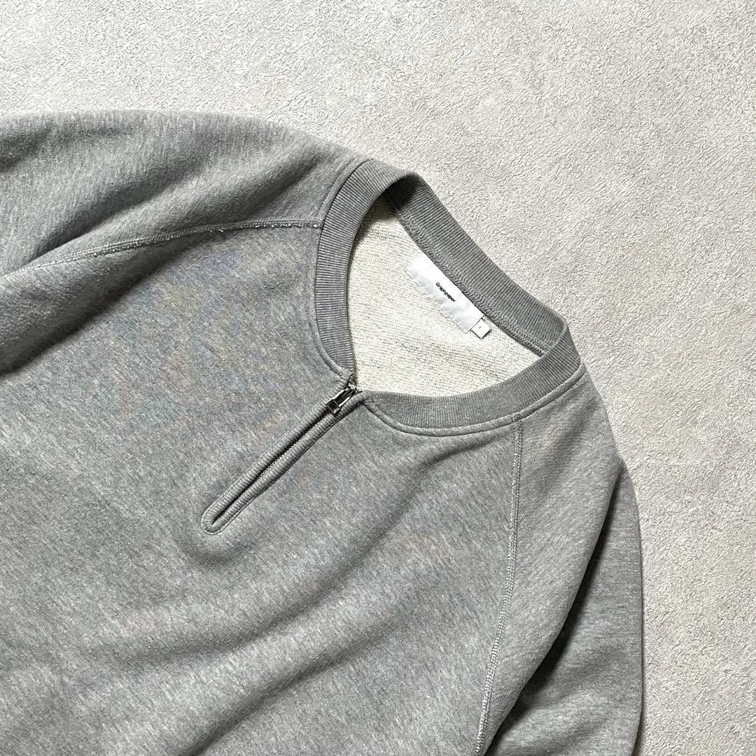 Graphpaper x Loopwheeler Half Zip Sweatshirt Gray… - image 8