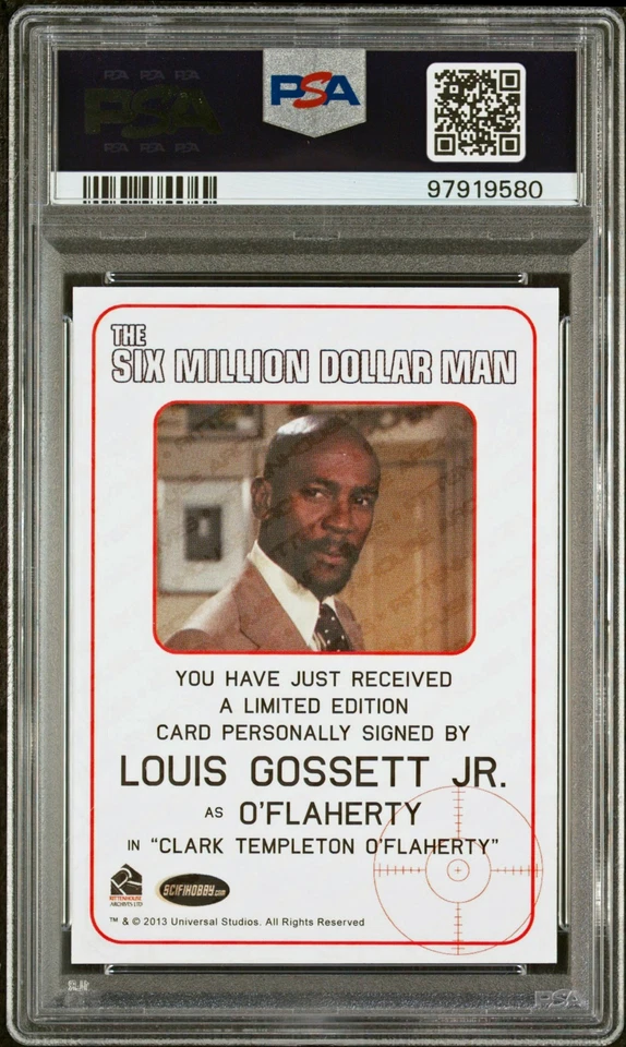 PSA 9 Auto 9 Louis Gossett Jr. 2013 Complete Bionic Signed On Card Autograph - Image 2 of 2