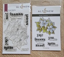 Altenew - Sweet Jasmine - Clear Photopolymer stamp, die  embossing folder, NIP