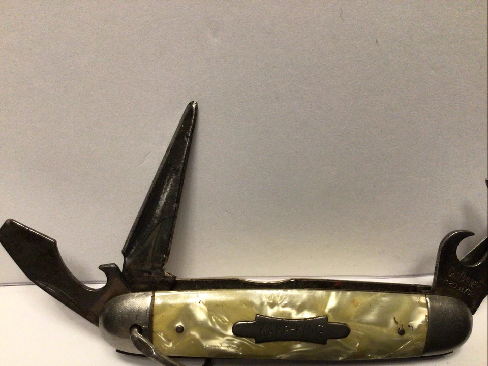 Uma faca de acampamento vintage Ham Mer com uma boa lâmina três ferramentas e. Faca de pressão boa - Imagem 2 de 4