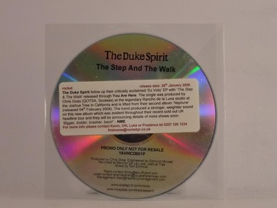 THE DUKE SPIRIT THE STEP AND THE WALK (E83) 1 Track Promo CD Single including Pl