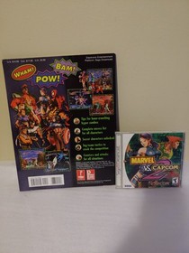 Marvel vs. Capcom 2, videogame w/manual & strategy guide book. sega dreamcast.