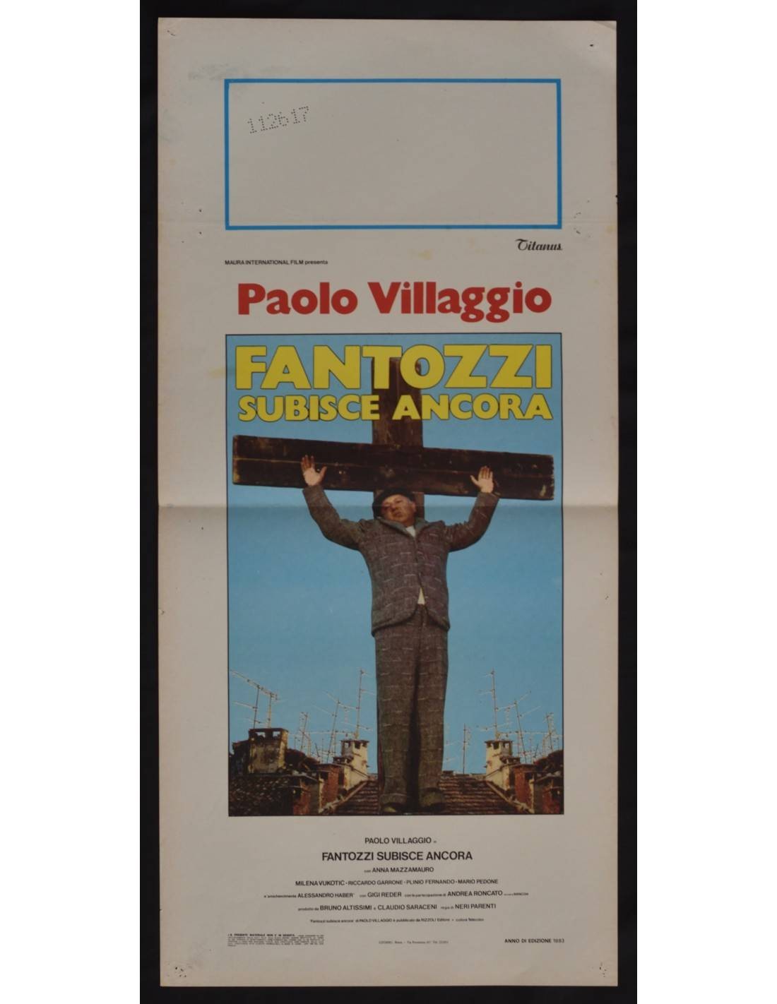 Locandina originale film Fantozzi subisce ancora (1983) - Regia di Neri Parenti