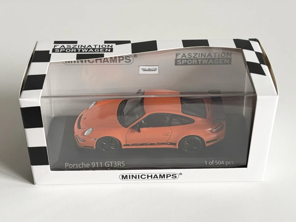 ¡Nuevo Porsche 997 911 GT3 RS Minichamps 2006 1:43 en naranja edición limitada! Foto 2 de 4