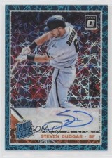 2019 Panini Donruss Optic Teal Velocity Prizm 25/35 Steven Duggar Auto 7m3