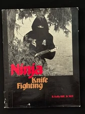 🥷1985 Ninja Knife Fighting By Hill Jr. HC/DJ Ninjutsu Ninpo Bujinkan OOP 1st Ed
