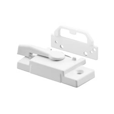 2-1/16 In. Hole Center White Vinyl Window Sash Lock