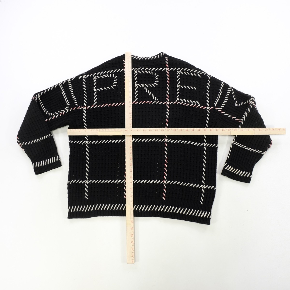 Rare SUPREME Quilt Stitch SS23 Grid Pattern Sweater Streetwear