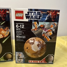 Star Wars Lego 9674 Naboo Starfighter 9675 Sebulba Podracer 9678 Twin Pod Cloud