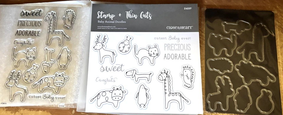 CTMH Z4237 CORTES FINOS Y GARABATOS DE ANIMALES BEBÉS C1740 ~ Precioso, VACA, CIERVO, GATO, PERRO Foto 2 de 4