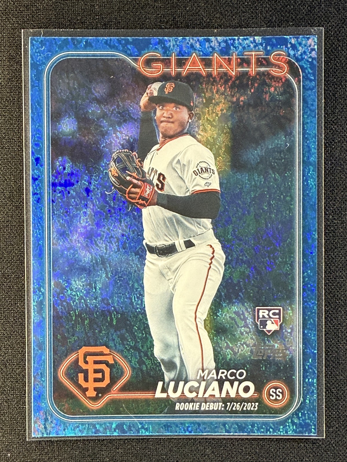 2024 Topps Update #US217 Marco Luciano Blue Holofoil #/999