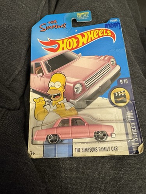 #ad 2015 Hot Wheels THE SIMPSONS FAMILY CAR Pink Homer HW Screen Time 9 10 $16.04