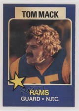 1975 Topps Wonder Bread All-Star Series Tom Mack #7 HOF 08rj