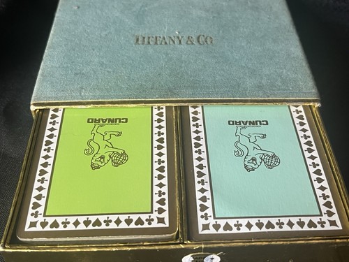 Tiffany & Co. Cunard Cruise Lines Playing Cards Vintage 2 Decks in Box - Picture 8 of 8