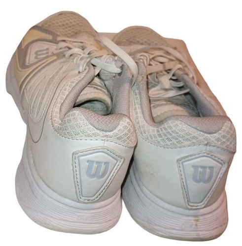 Wilson Sneakers stringate da donna bianche con supporto specifico. Taglia 7,5 - Foto 5 di 6
