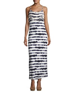 navy tie dye maxi dress