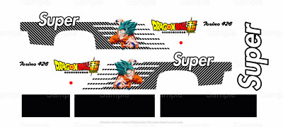 water slide for Hot wheels 1/64 Decals for '69 Ford Torino Talladega GOKU 136