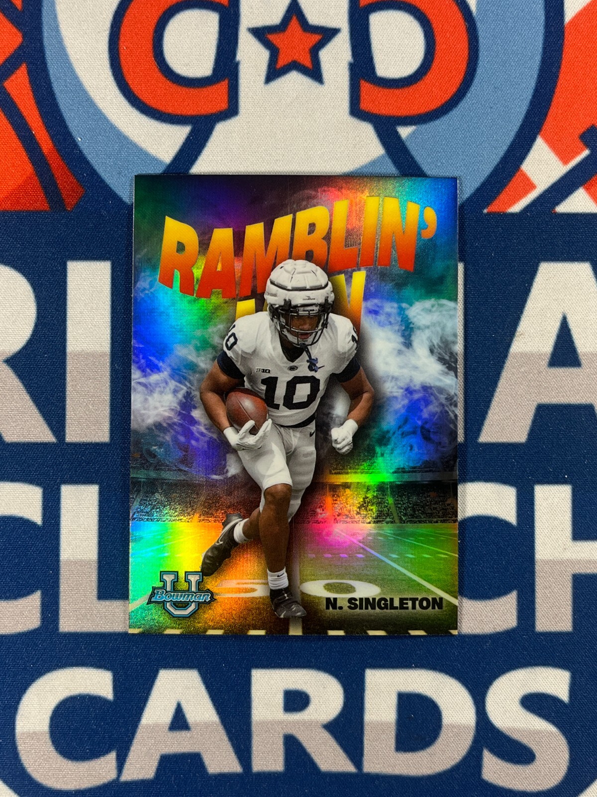2022 Bowman University Chrome Ramblin' Man Refractor Nick Singleton #RM-2
