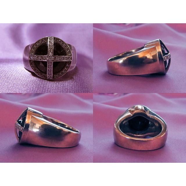 Justin Davis Henry Viii Ring SRJ173 Silver US9 Black Onyx Justin Davis Henry Viii Ring SRJ173 Silver US9 Black Onyx