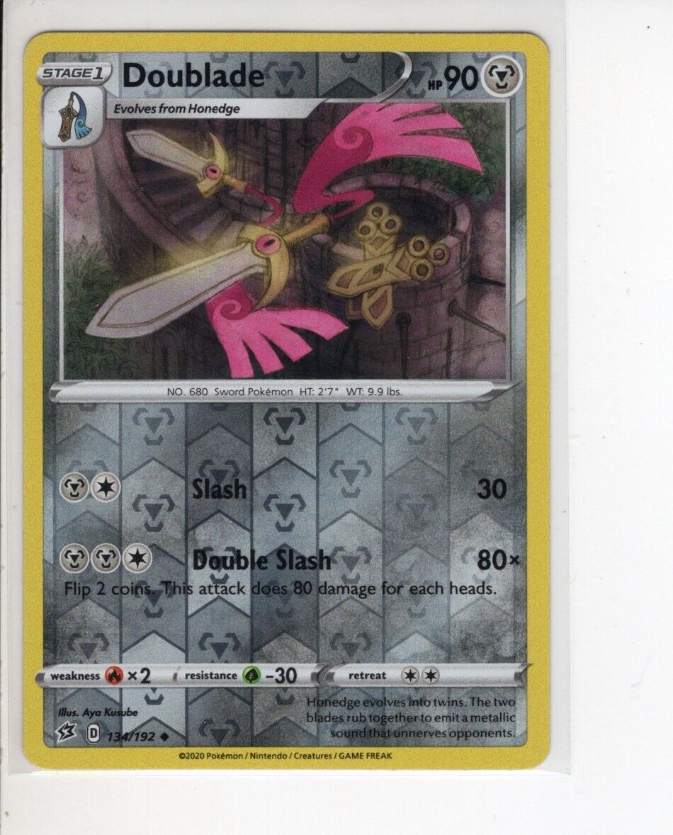 Doublade 134/192 Regular Rebel Clash Pokemon TCG Nintendo Uncommon NM