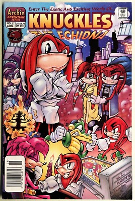 KNUCKLES The Echidna Comic Book #27  THE FIRST DATE 2 of 3 Bagged & Boarded VF--