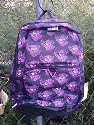 16'' FORTNITE  Amplify   Purple Loot Llama  Piñata Backpack  Book Bag