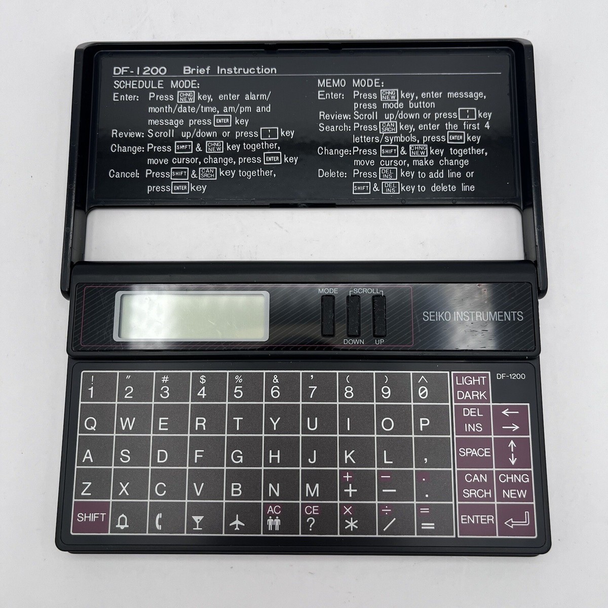 Vintage Seiko Instruments Schedule DF-1200 Calculator Alarm Memo