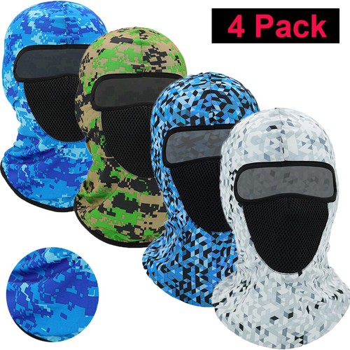 3 or 4 Motorcycle Cycling Balaclava Full Face Masks Scarf Thin Helmet Liner Caps - Imagen 14 de 25