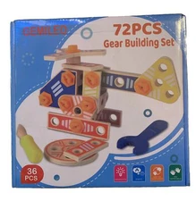 Gear Building Set Helicopter Learning Gemileo Building Set 72 Piece