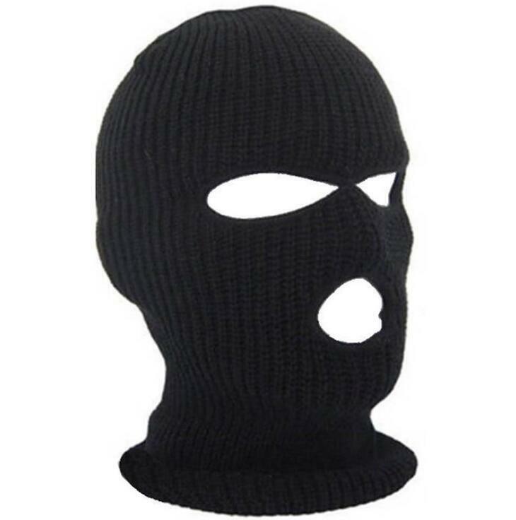 black mask beanie