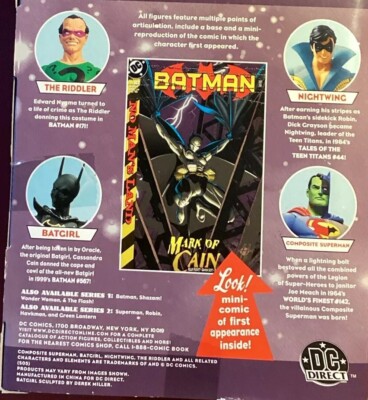 DC Direct 1st First Appearance Batgirl Cassandra Cain Series 3