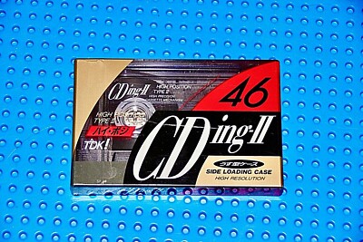 TDK  CDing II    VS IX       46    TYPE II   CASSETTE TAPE (1)  (SEALED)