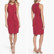 New!  Adrianna Papell  pink Stretch Crepe V-Neck Sheath dress plus size 22W