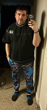 Men  s blue Camouflage Joggers