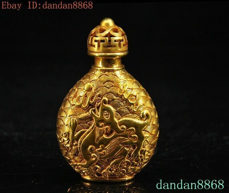 黄金古风中国鼻烟壶| eBay