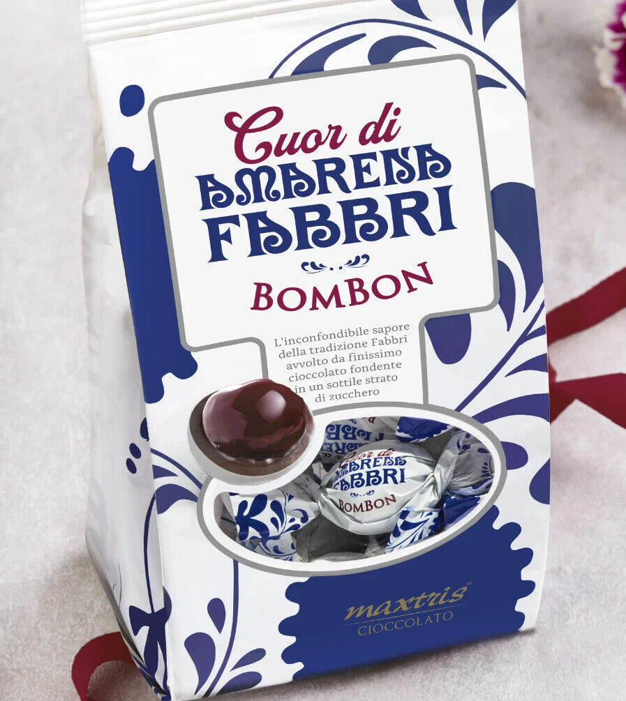 Cuor Di Amarena Fabbri Bombon Chocolate Covered Wild Cherry 600g