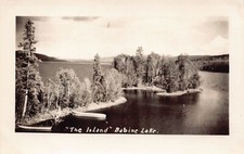 RPPC Babine Lake BC British Columbia The Island Canada Photo Postcard B66