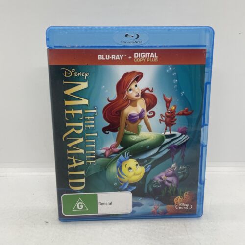 The Little Mermaid 1989 Disney Blu-Ray Region ALL Free Fast Post Aus - Picture 1 of 3