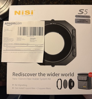 NiSi S5 150mm Filter Holder w NC CPL for Sigma 14-24mm F2.8 DG HSM (Canon Mount)