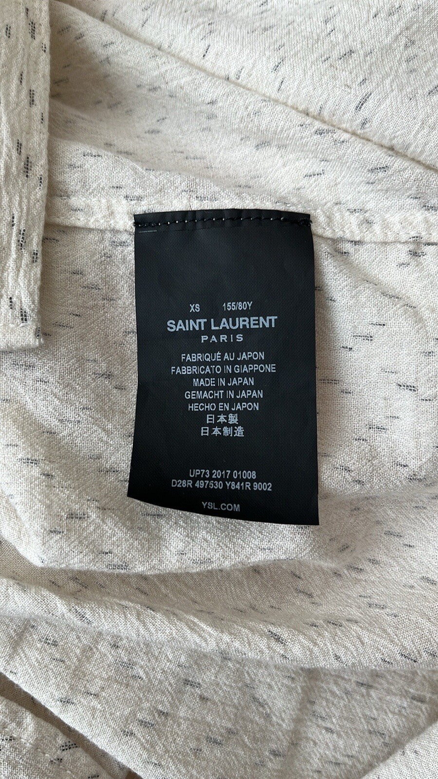 Saint Laurent Paris Oversized Shirt Size XS image 5