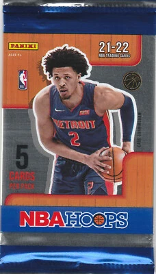 Panini NBA Hoops 21-22 Basketball Trading Card Pack (New & Sealed)