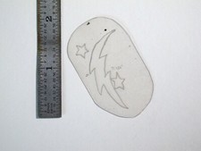 vtg 1960s 1970s Tattoo acetate stencil Bolt and Stars signed v2 SKY2