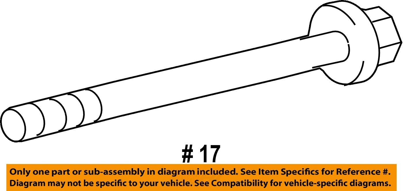 Lexus TOYOTA OEM 1018 RX350 Rear SuspensionLower Control Arm Bolt
