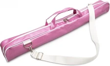 Twirling Baton Case, Sparkle Pink Leather, Up To 30-inch Waterproof PU Leather